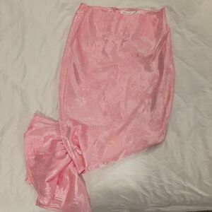 Altar'd State Pink Floral Maxi Skirt